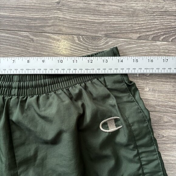 VTG Y2K Champion Snap Button Tearaway Track Pants Mens XS Green Sweatpants Baggy - Picture 4 of 16
